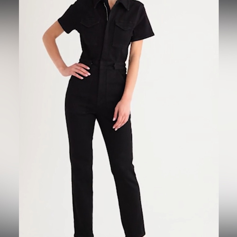 NWT Good American size XL black fit for success jumpsuit